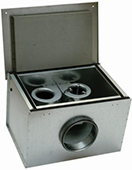 Вентиляторы в шумоизолированном корпусе KVK DUO (190 - 2628 м3/ч)
